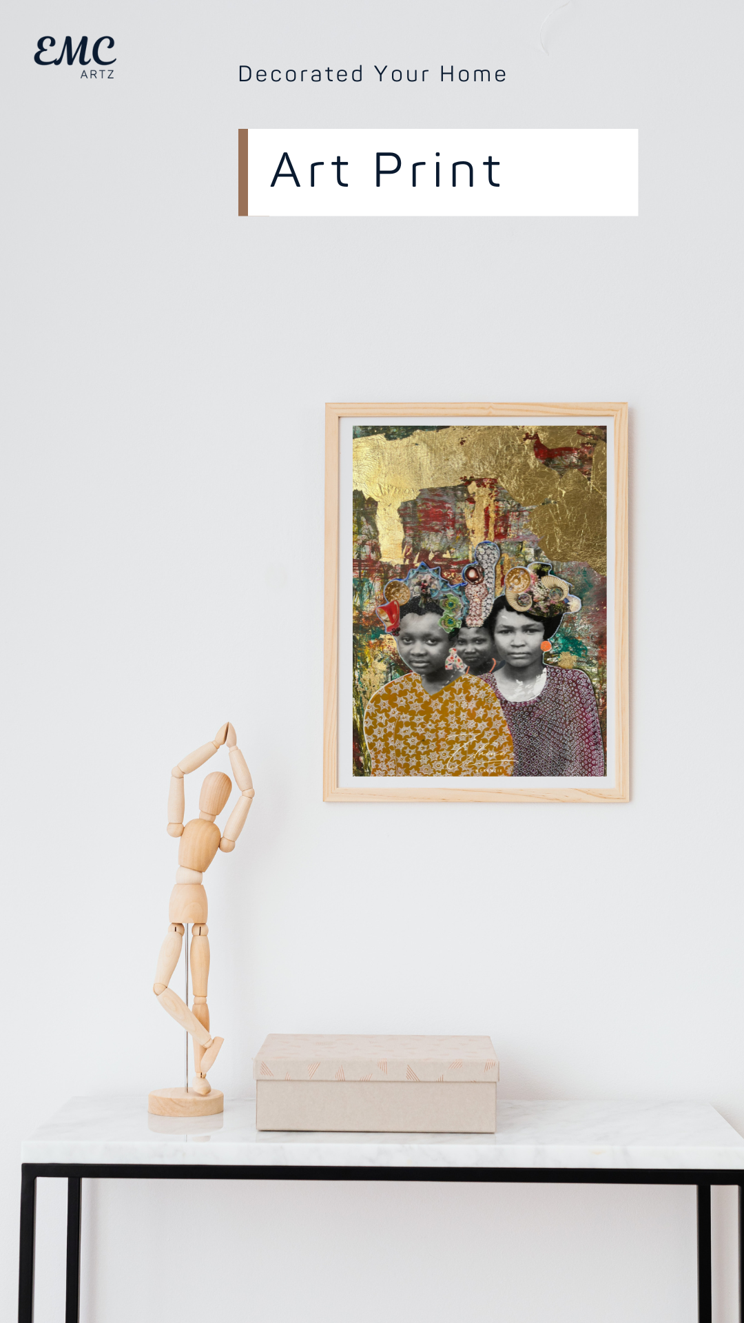 Vintage Earth Tones Abstract Paint