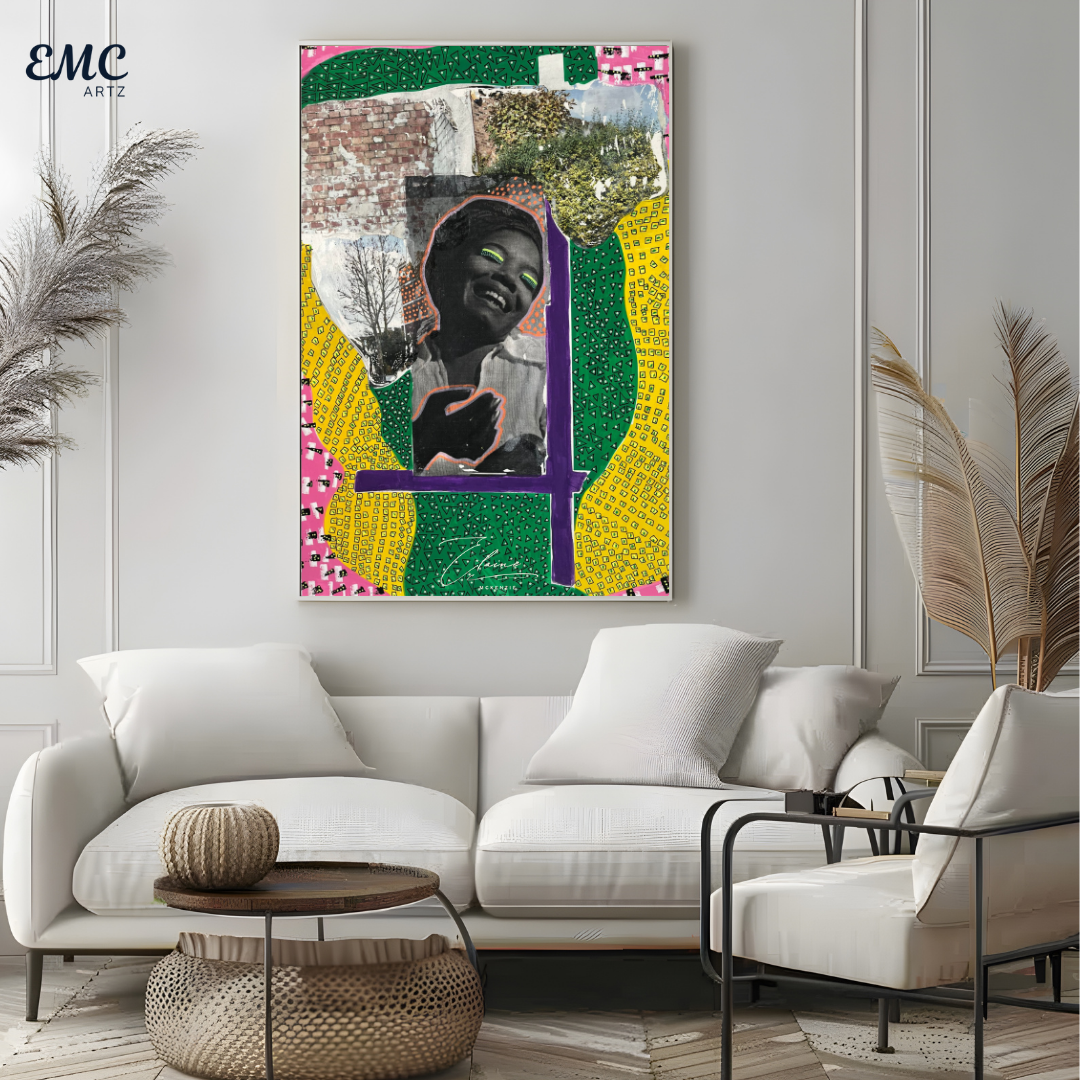 Joyful Spirit Collage Art Print