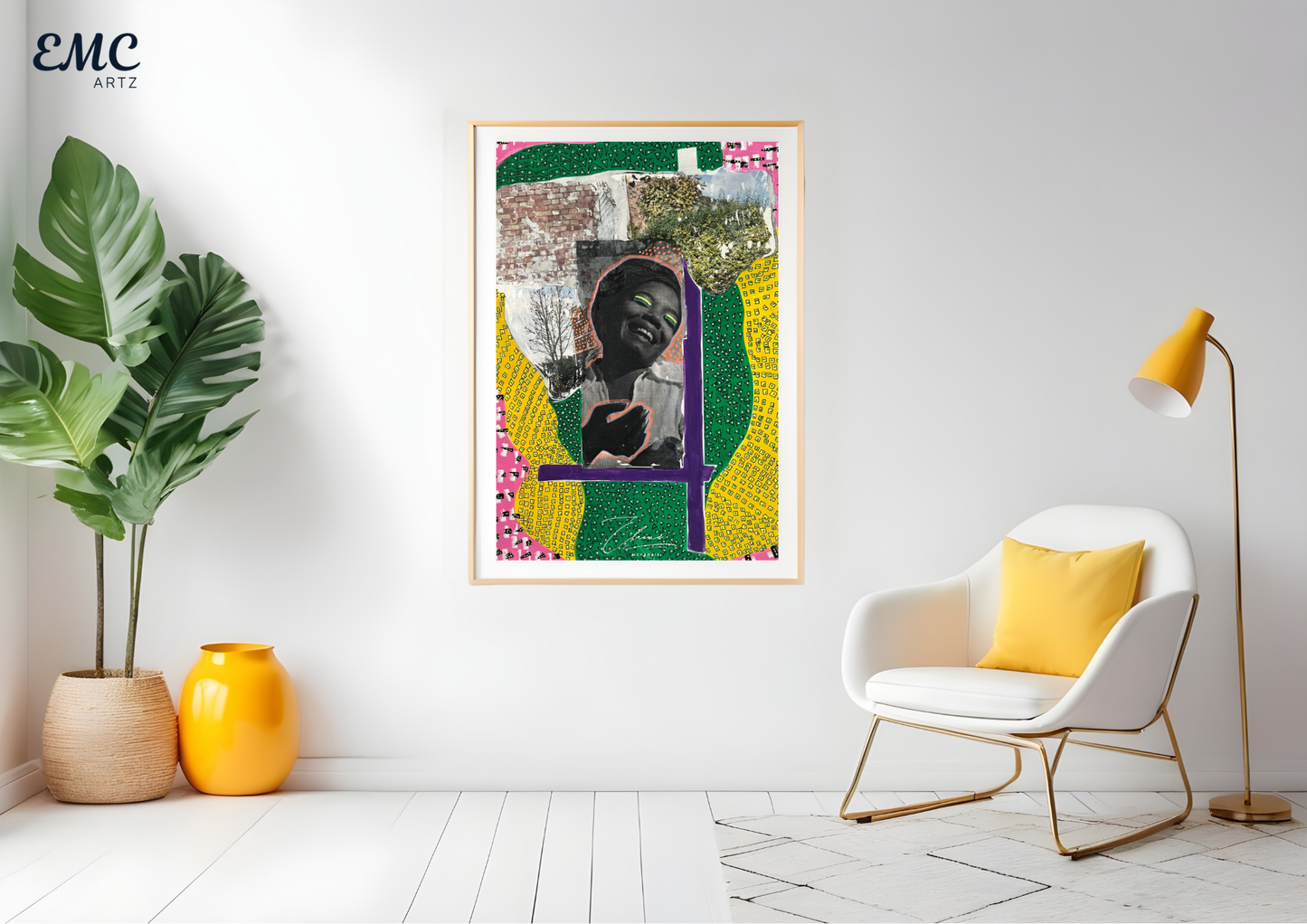 Joyful Spirit Collage Art Print