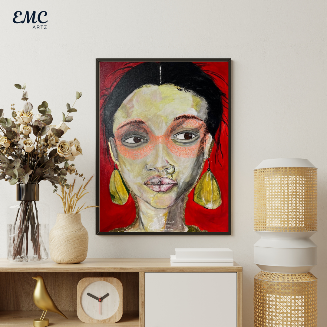 High Fashion Abstract Face Portrait