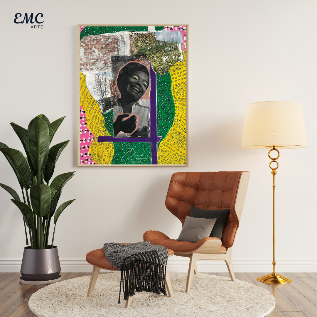 Joyful Spirit Collage Art Print