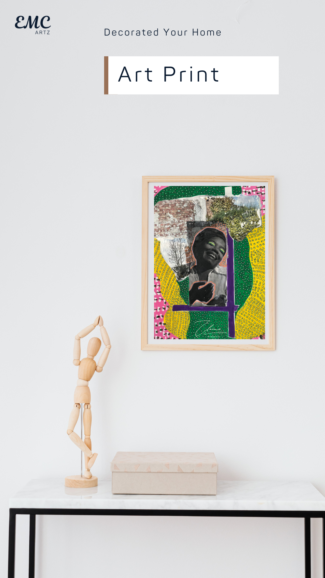 Joyful Spirit Collage Art Print