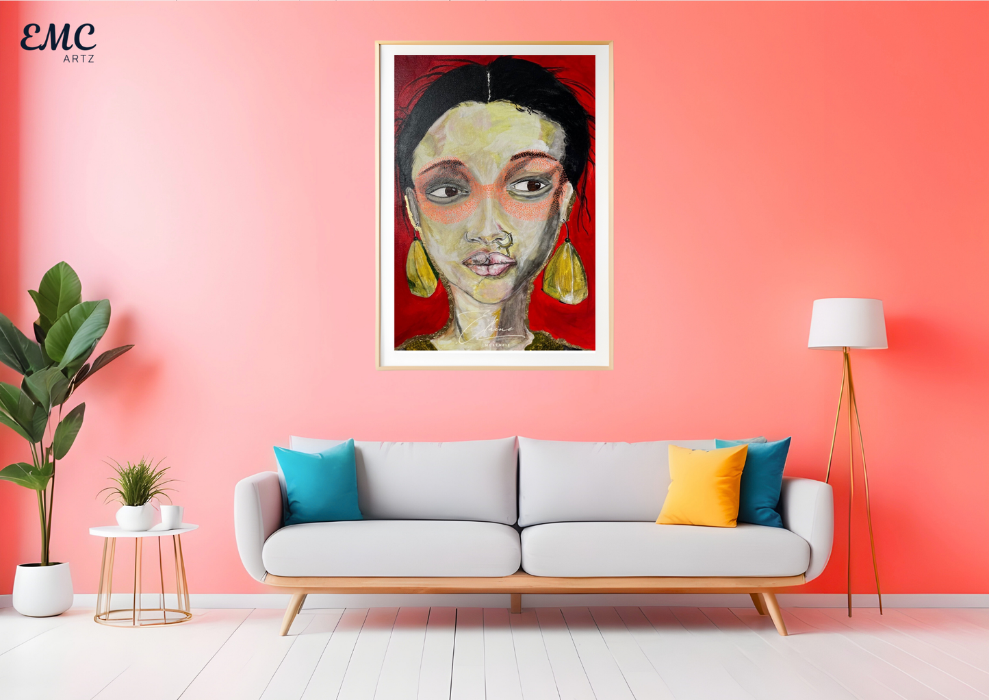 High Fashion Abstract Face Portrait