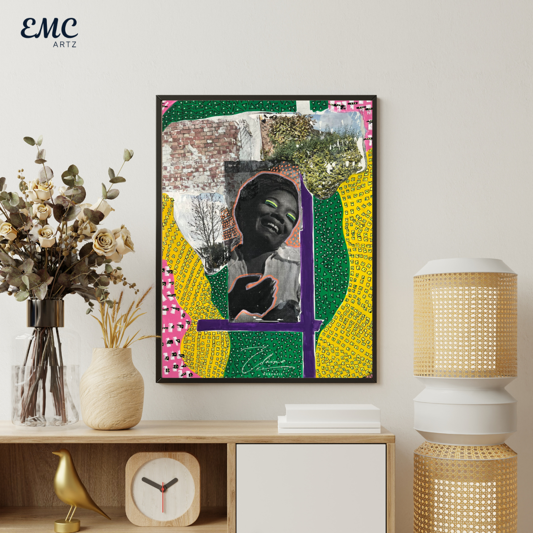 Joyful Spirit Collage Art Print