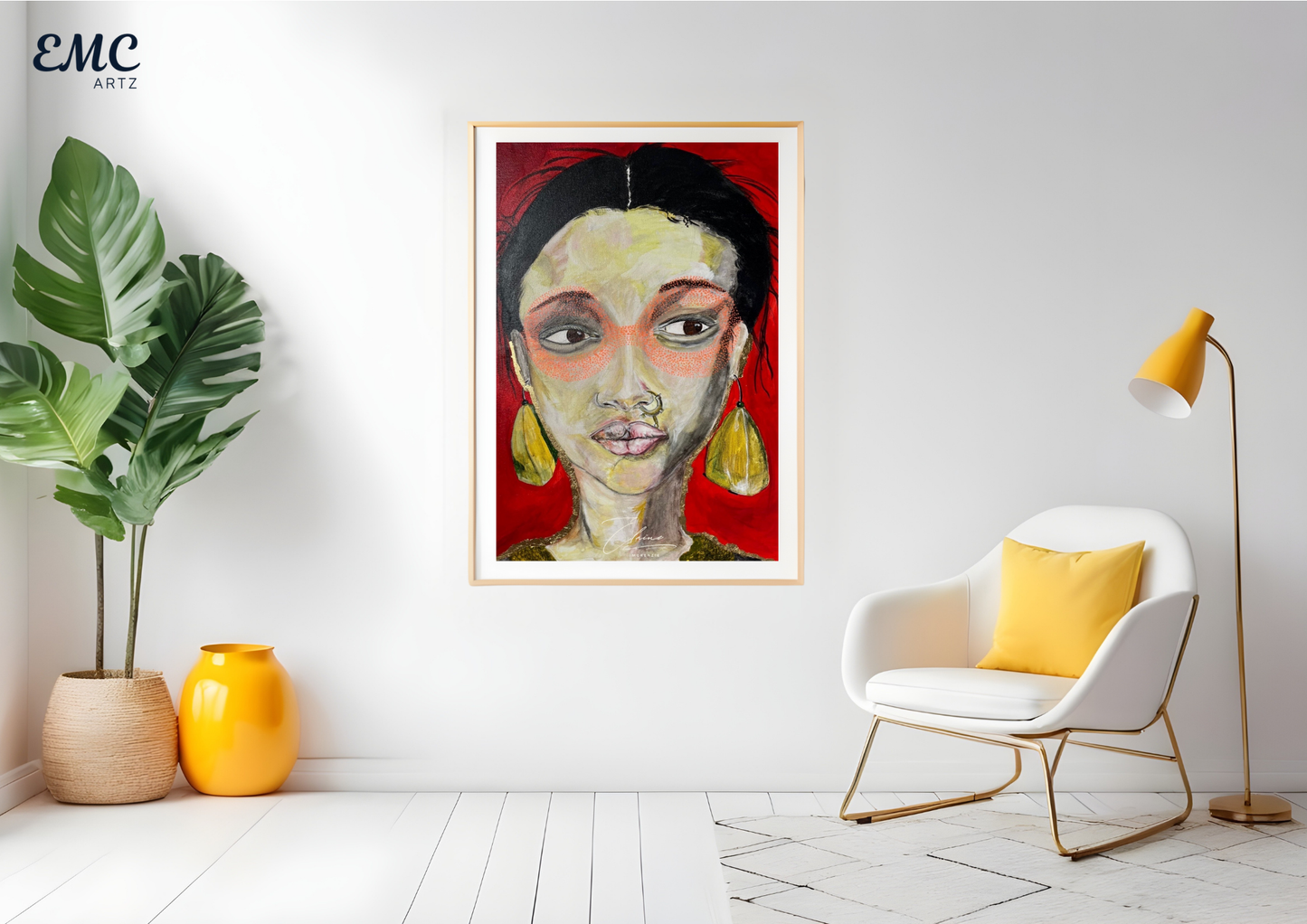 High Fashion Abstract Face Portrait