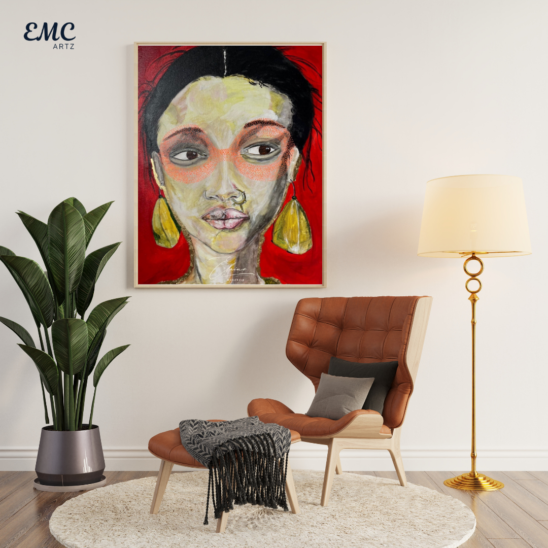 High Fashion Abstract Face Portrait