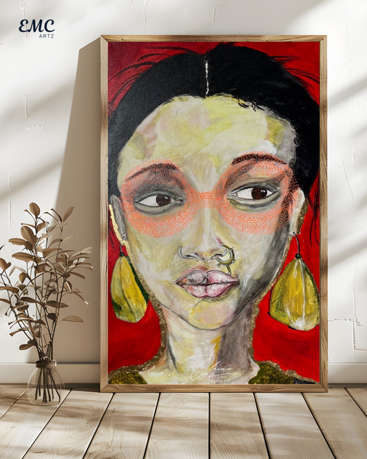 High Fashion Abstract Face Portrait